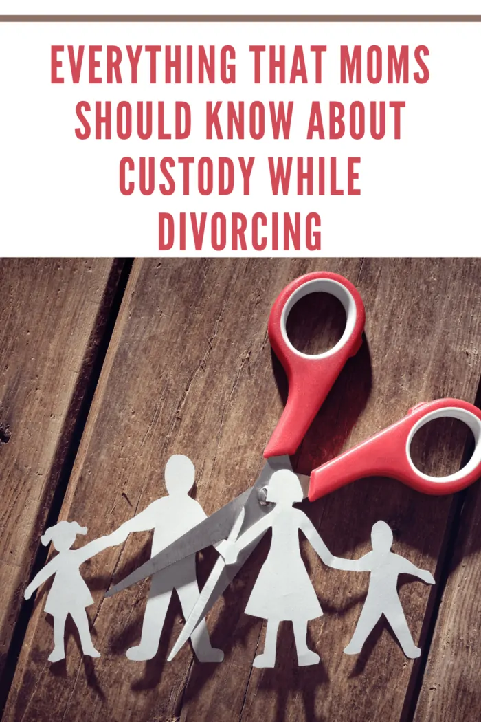 paper family being cut in half representing custody during divorce