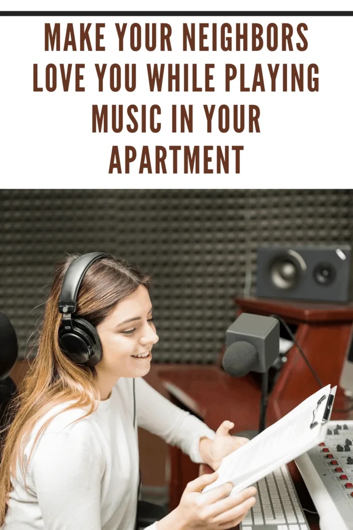 woman in room with soundproofing