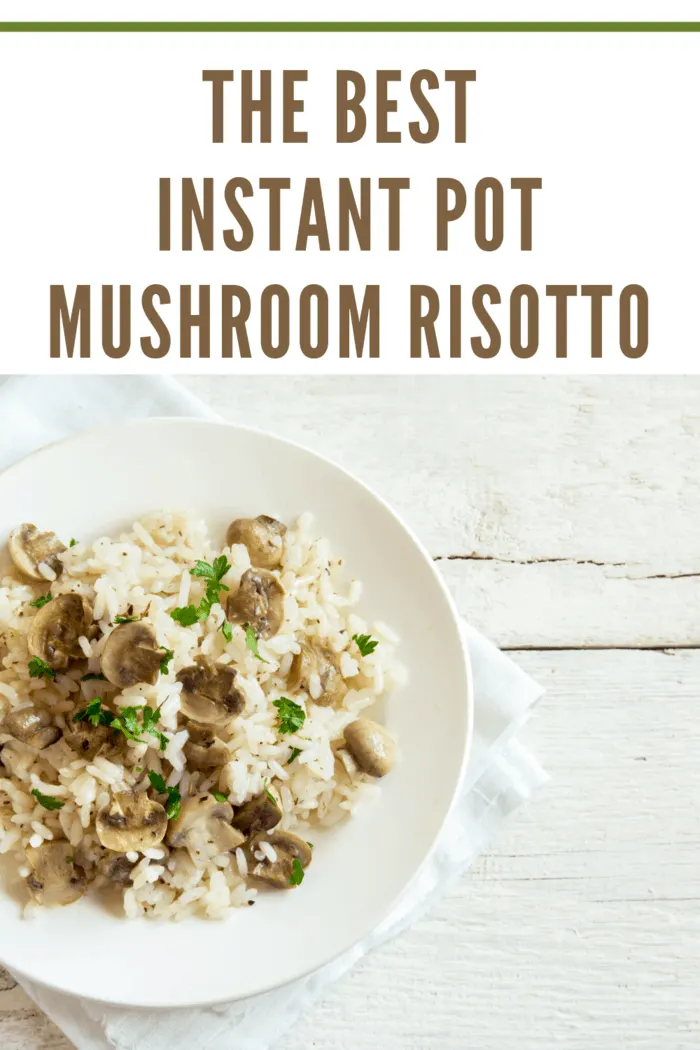 instant pot mushroom risotto