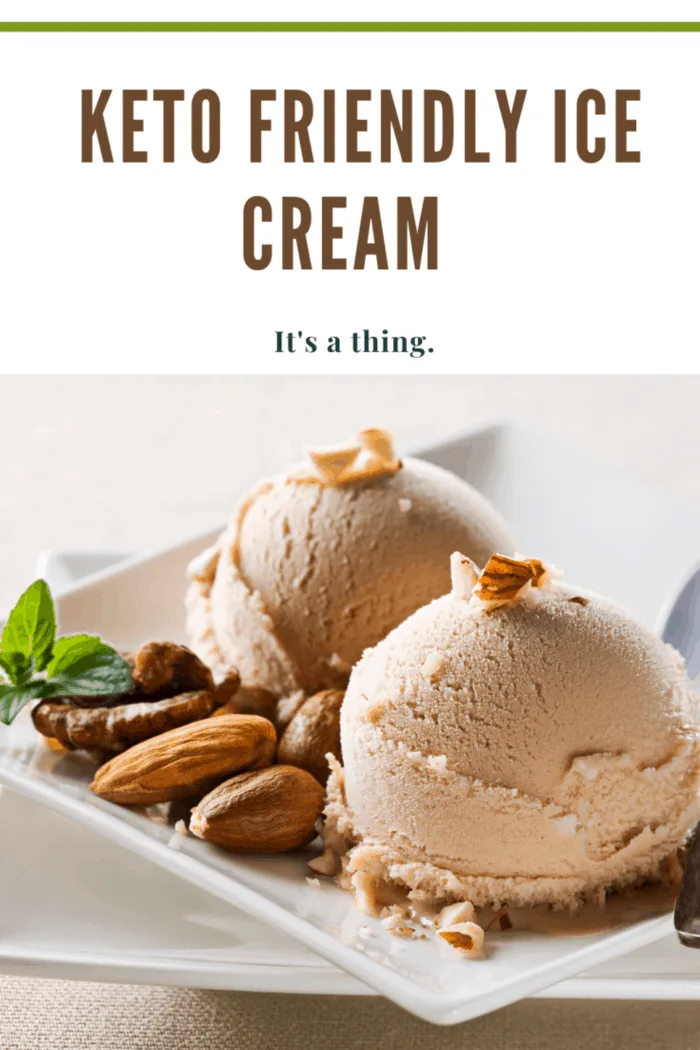 scoops of keto friendly ice cream