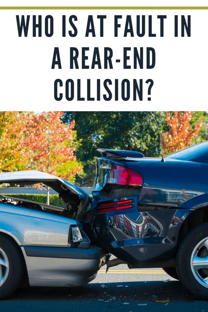 rear end collision.