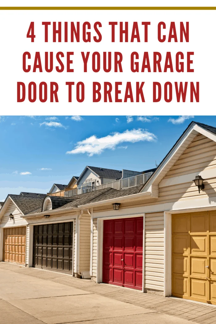 If you don’t maintain the garage door properly you are likely to face the garage door break down described in this article.
