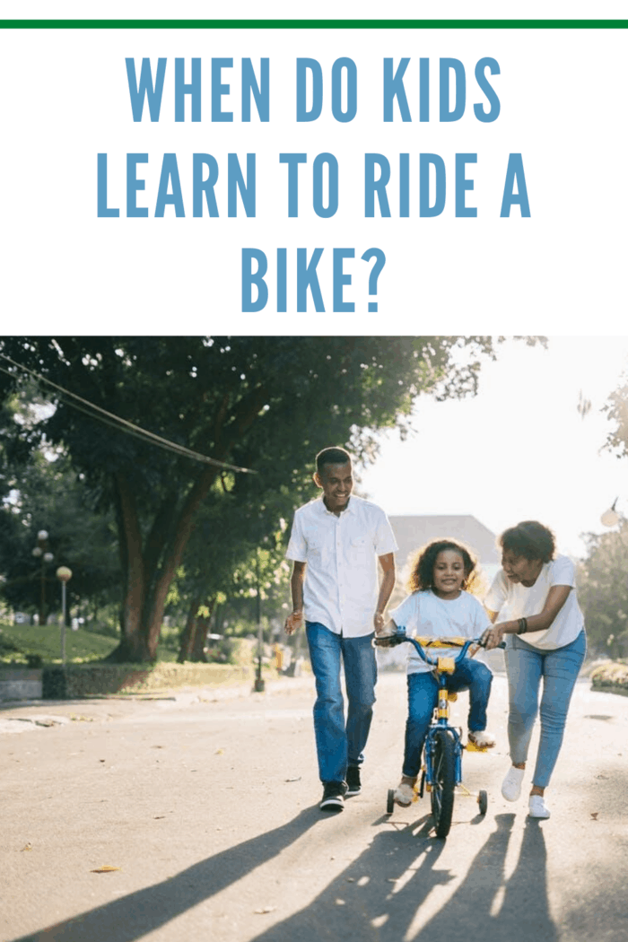 Conscientious parents will be wondering when most kids learn to ride a bike to try and determine if their child is ready. When do you start encouraging them to tackle this challenge?