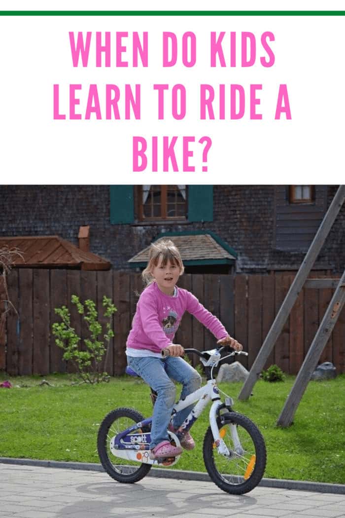 You need to notice some of the signs that your kid is going to want to start learning how to ride a bike.