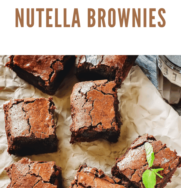 3 ingredient nutella brownies