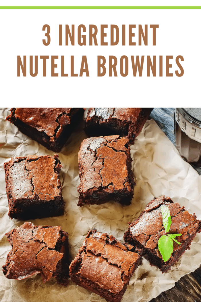 3 ingredient nutella brownies