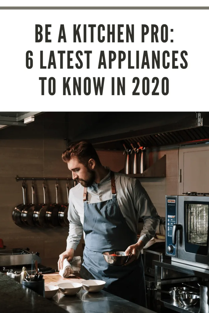 man with apron in kitchen preparing coffee