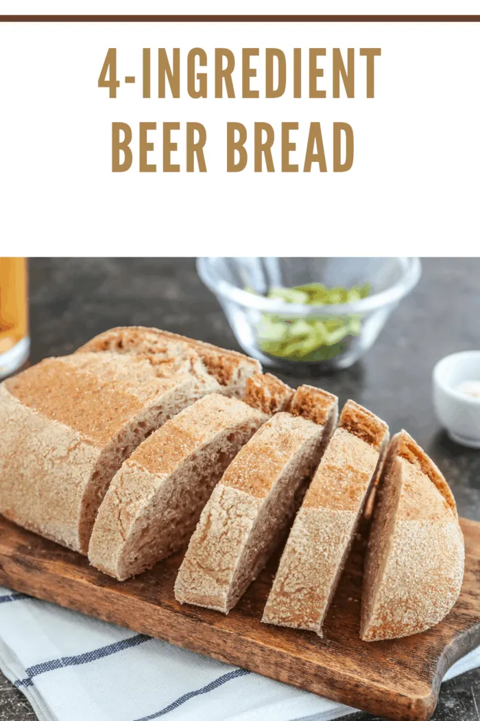 Homemade beer bread with just 4-ingredients.