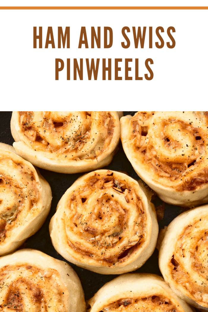 These Ham and Swiss Cheese Pinwheels are easy to make a great appetizer for any occasion.
