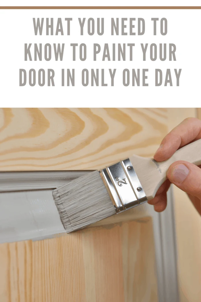 painting a wood door, starting on inner molding