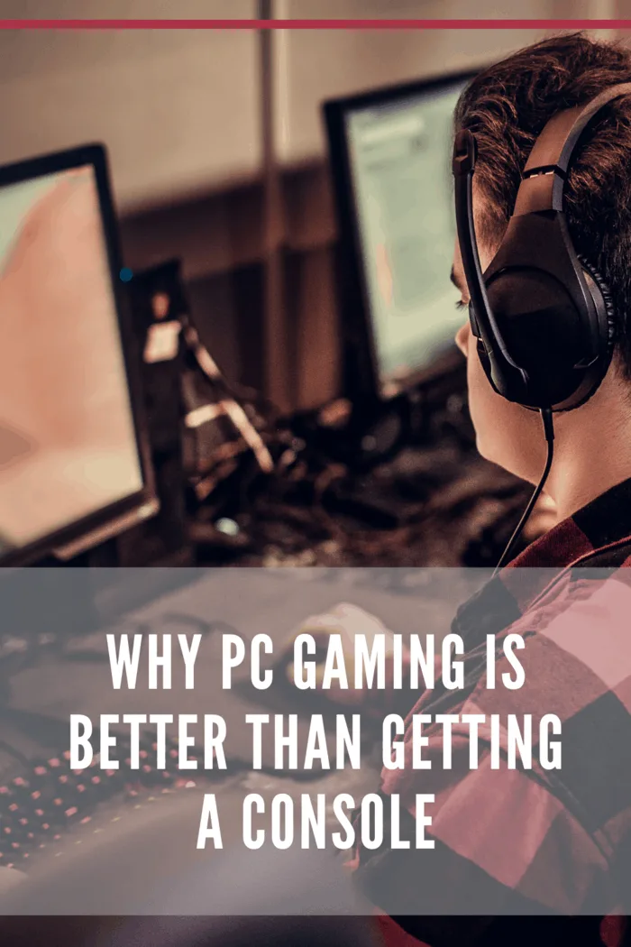 man playing pc gaming with multiple monitors