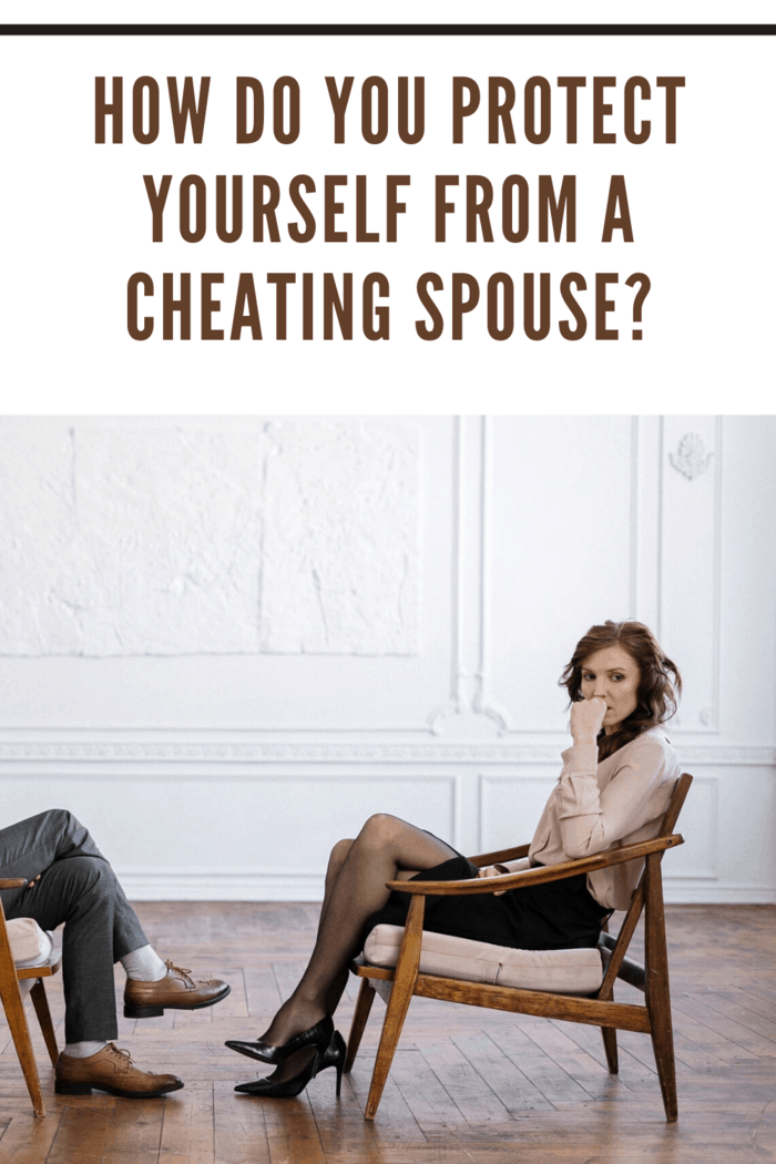 woman looking away from her cheating spouse