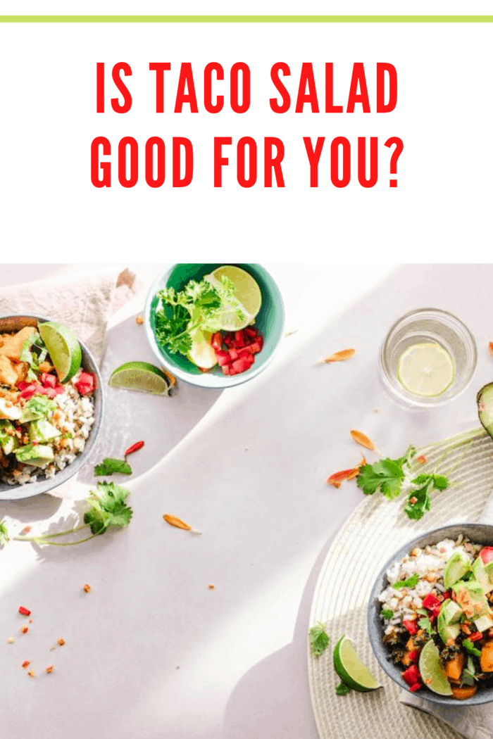 taco salads on white table