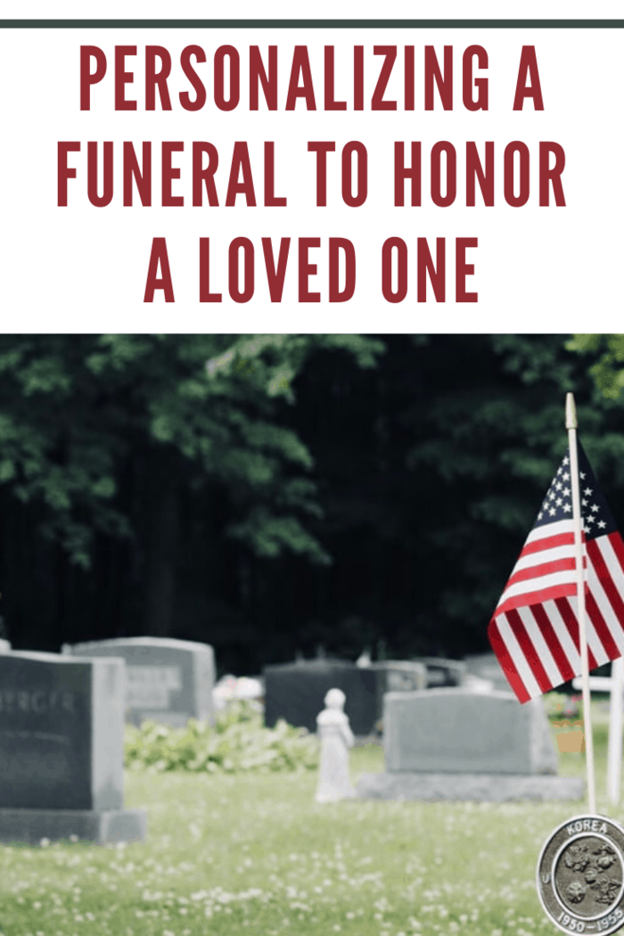 cemetary headstones with american flag