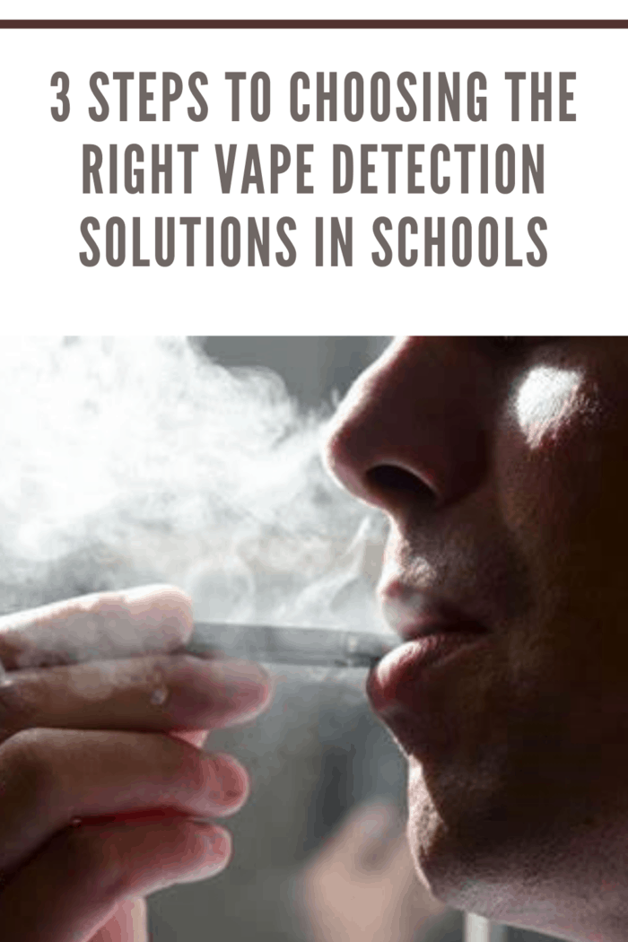 boy vaping at school who will be caught thanks to vaping detector solutions