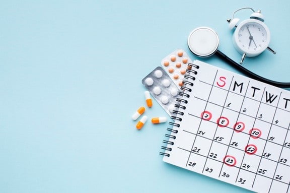 calendar and medication as part of management tips for doctors patients