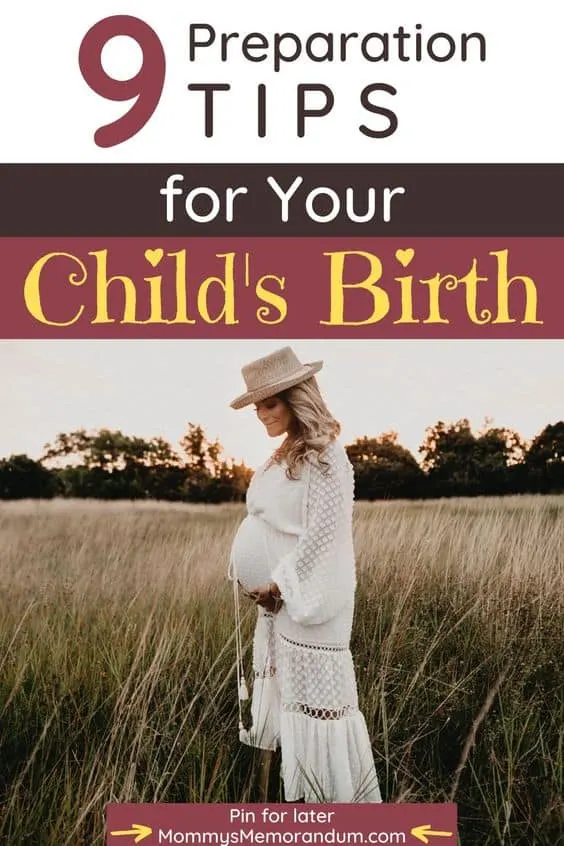 pregnant woman in field practicing preparation tips for your child's birth