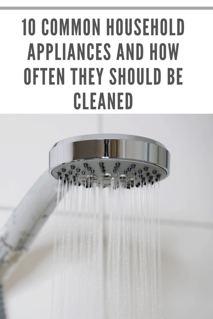 shower head with water running through it