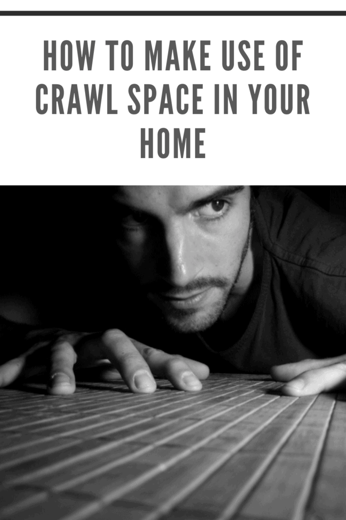 man in crawl space