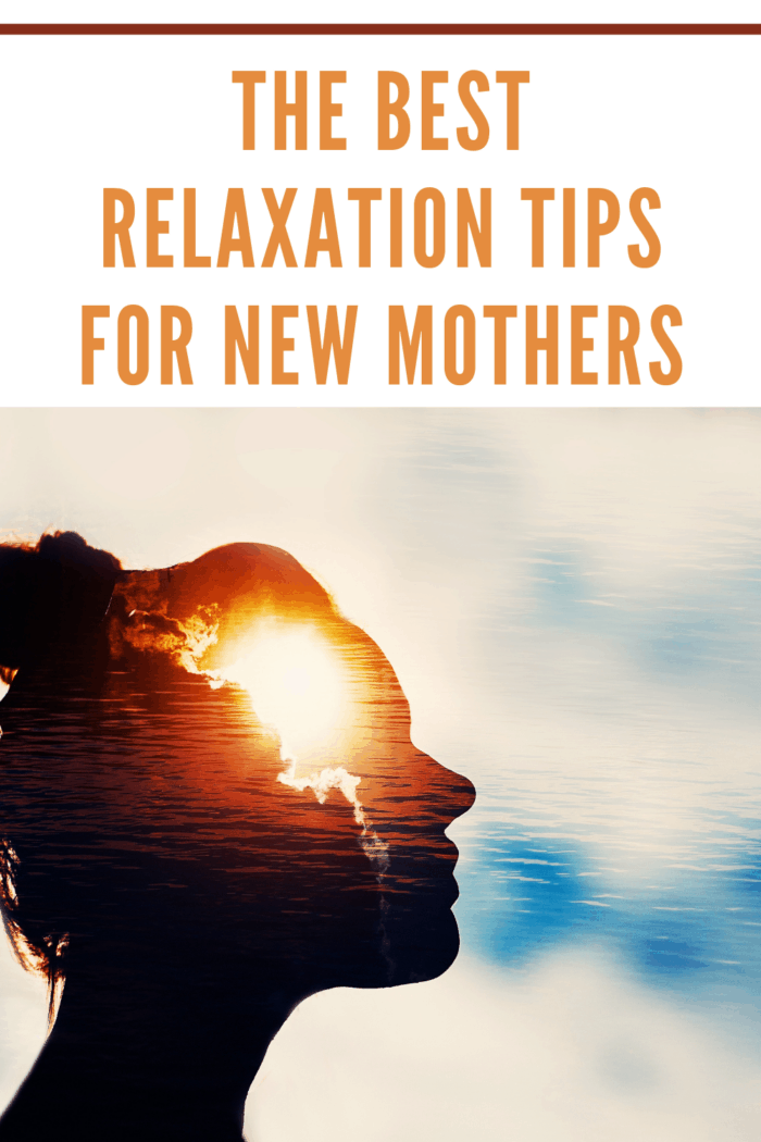 representing meditation as a relaxation tip for new mothers