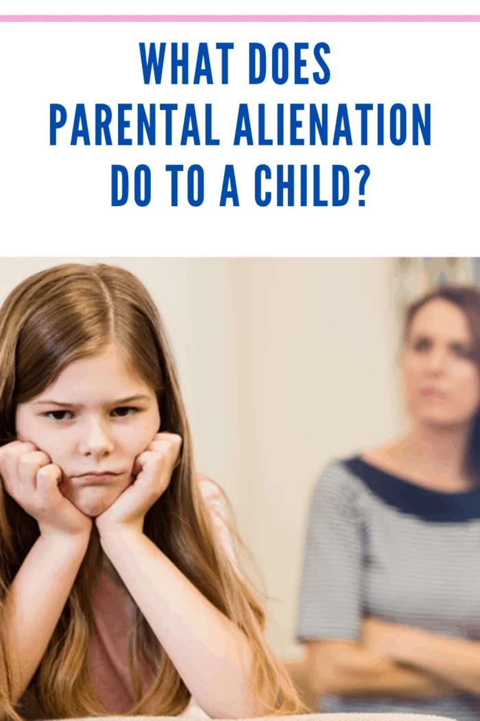 child suffering from parental alienation