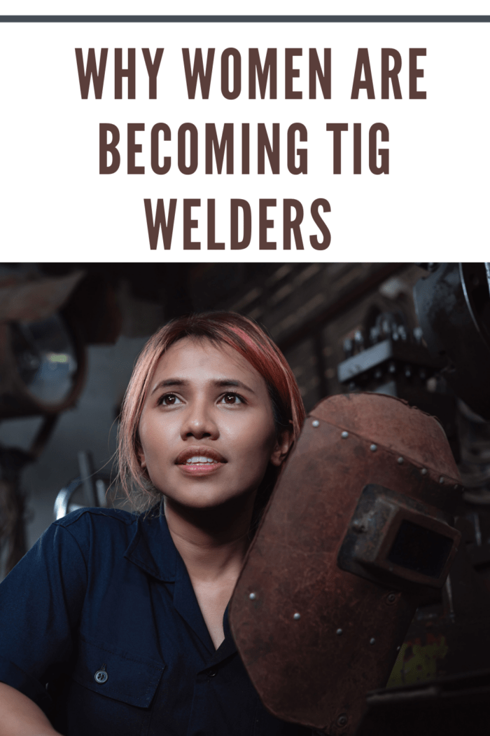 woman tig welder