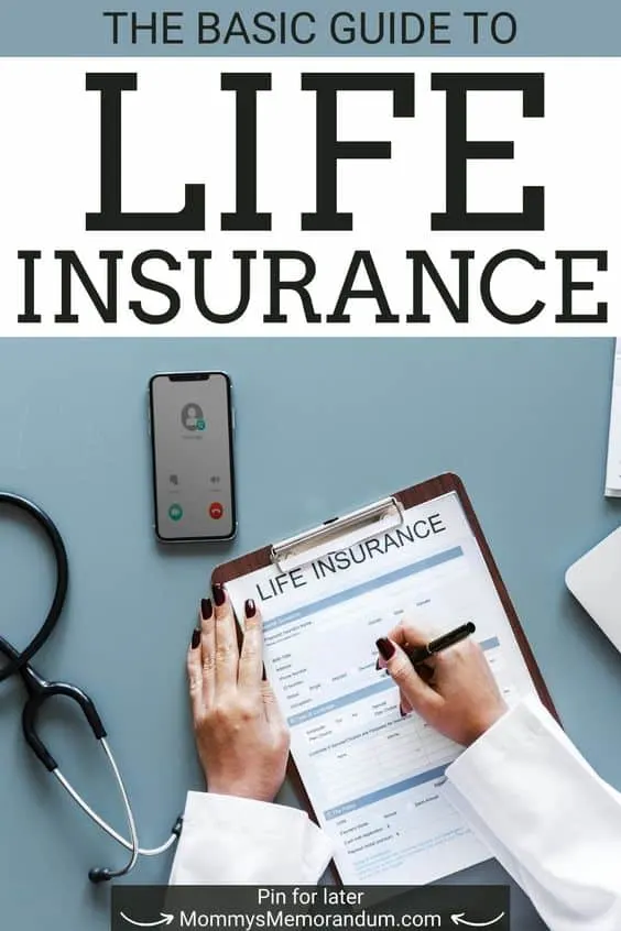 person going through a life insurance policy on clipboard