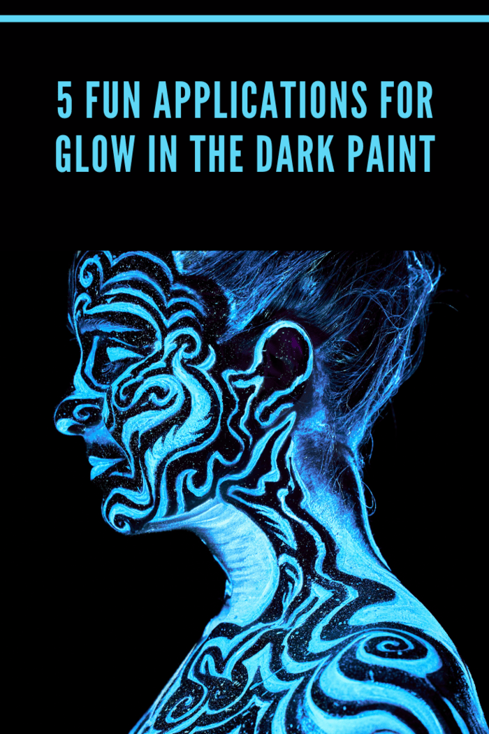 glow in the dark neon paint creative glowing UV portrait