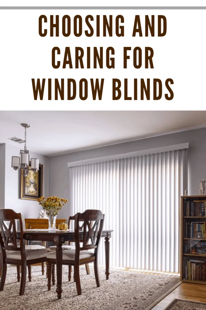 dining room with vertical blinds
