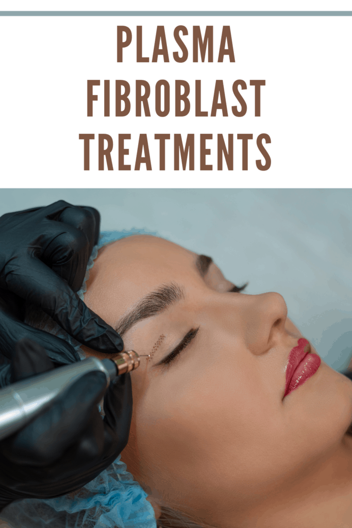 Fibroblast, plasma lifting procedure women eyelid wrinkles lifting