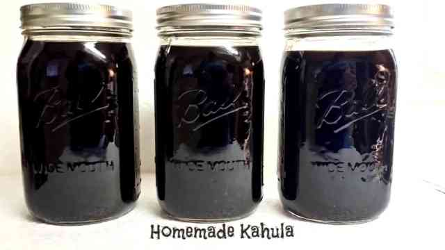 instant pot kahula in mason jars