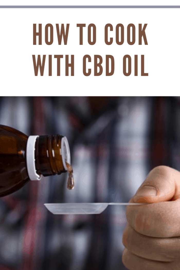 person learning how to cook with cbd oil measuring oil