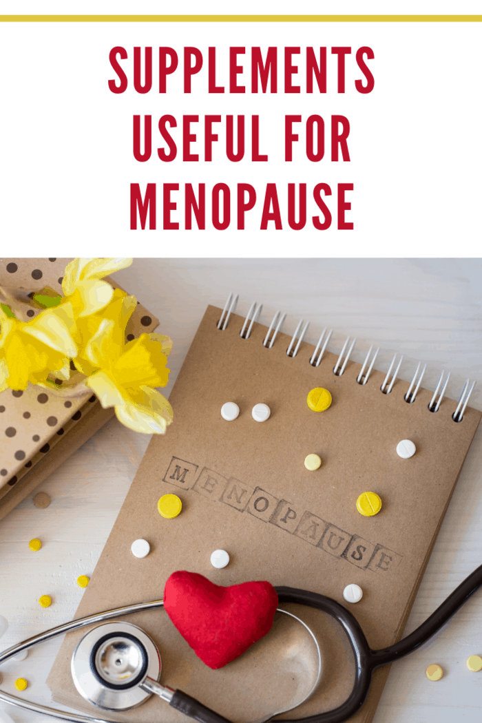 Menopause support concept. Women in adulthood suffer from a harmonious restructuring of the body and need supplements useful for menopause
