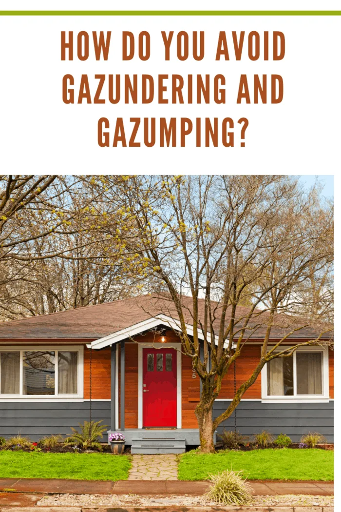 How Do You Avoid Gazundering and Gazumping? Cute simple home with red door
