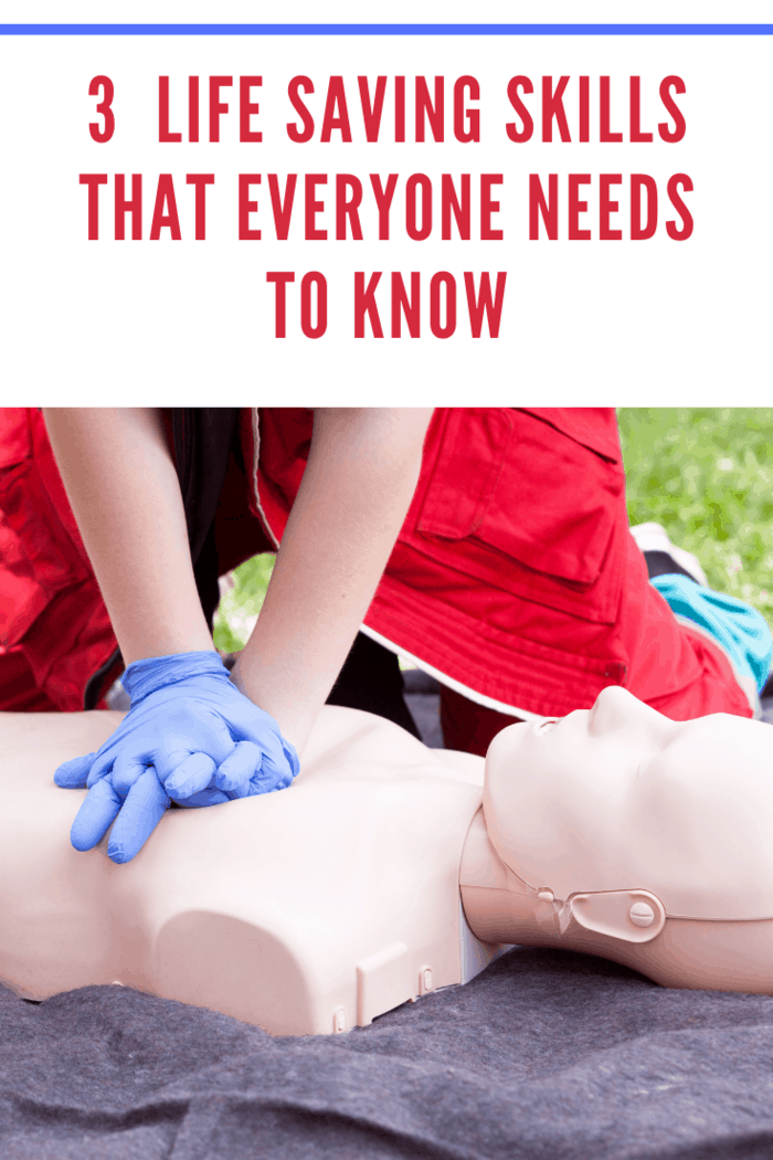 First aid training. Cardiopulmonary resuscitation - CPR.