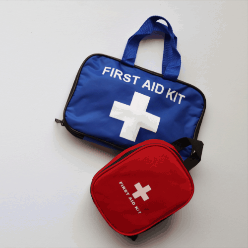 First Aid Kits on White Background