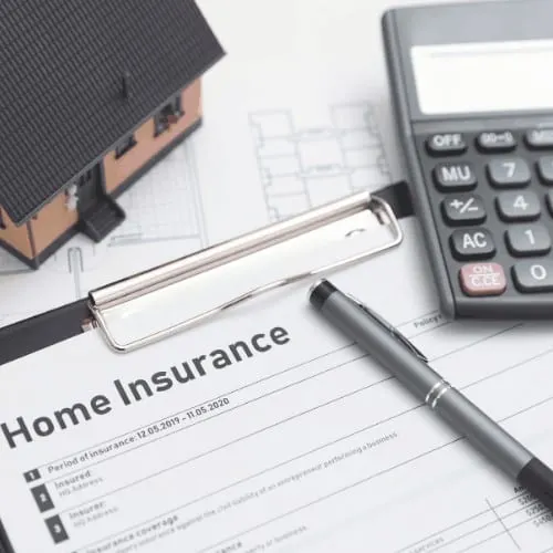 Home Insurance Form on the Table