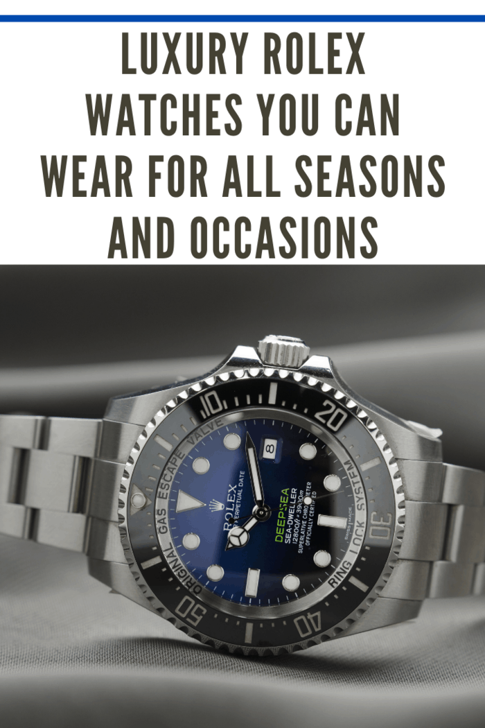silver deep sea luxury rolex watch