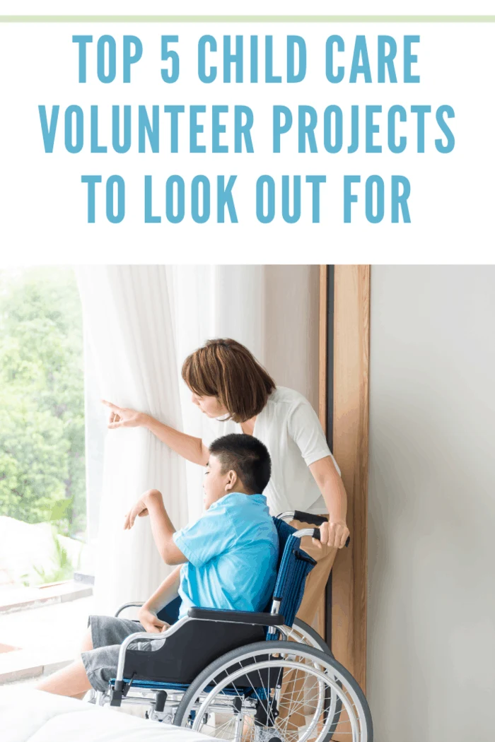 asian woman taking care disabled child on wheelchair in bedroom. both looking at something beside of window.