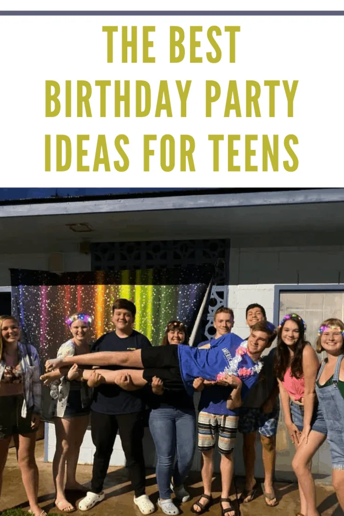 party games with teens at birthday party
