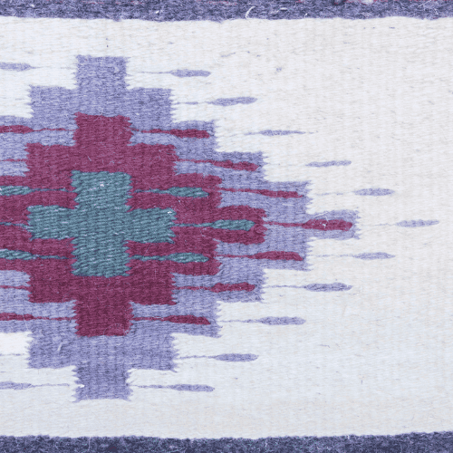 Navajo woven wool rug design. The Navajo stained their yarns for fabrics using natural items from the surroundings - beige from corn silk, tan from brown onion skin, maroon from Juniper bark, amber from Juniper Mistletoe, olive-yellow from sagebrush, gray