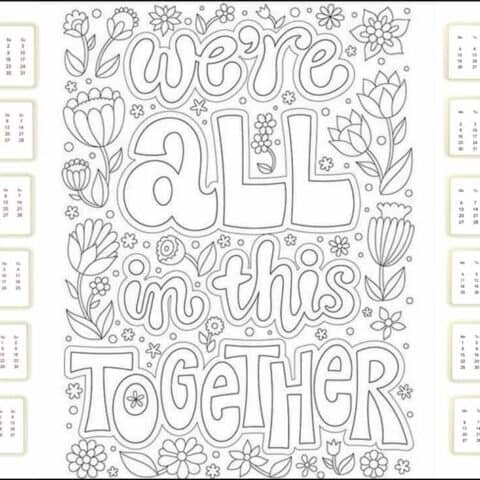 How to Make Your Own Printable Coloring Calendar