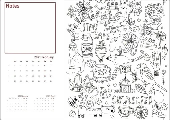 How to Make Your Own Printable Coloring Calendar • Mommy's Memorandum