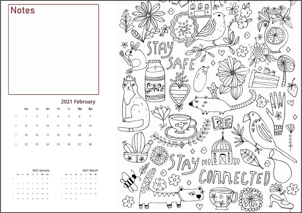 How to Make Your Own Printable Coloring Calendar • Mommy's Memorandum