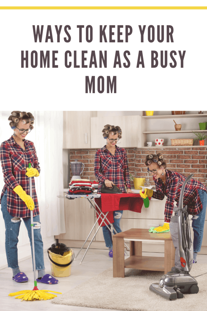 super mom concept,very busy business and housework part, cleaning house,doing washing.