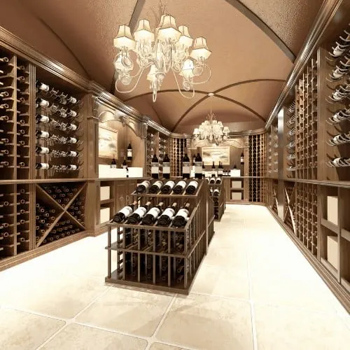 Wine store with wooden design