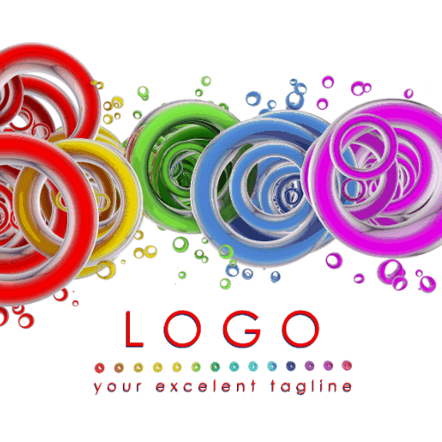 blank for unusual and beautiful logo. path includes