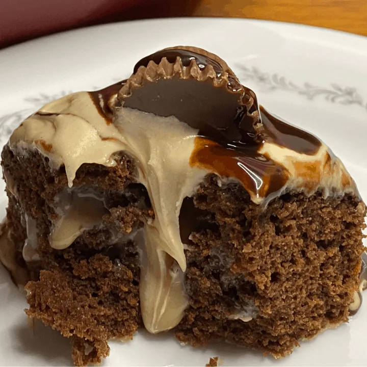 best peanut butter chocolate poke cake