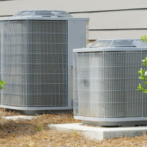 A/C Units connected to a residential house