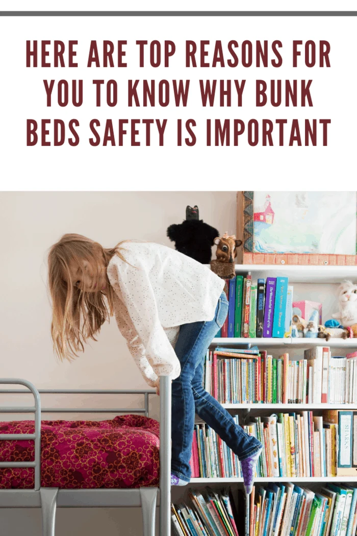 Girl playing on bunkbed